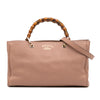Gucci Medium Calfskin Bamboo Shopper Satchel Secondhand