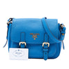 Prada Vitello Daino Double Buckle Messenger Bag Secondhand