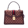 Gucci Small GG Canvas Web Ophidia Top Handle Flap Secondhand