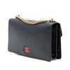 Gucci Medium GG Marmont Leather Malaga Kid Heart Patch Chain Flap Secondhand