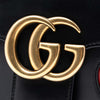 Gucci Medium GG Marmont Leather Malaga Kid Heart Patch Chain Flap Secondhand