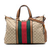 Secondhand Gucci Medium GG Canvas Web Rania Top Handle Bag
