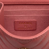 Chanel Mini Chevron Lambskin Trendy CC Chain Wallet Secondhand