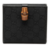 Gucci GG Canvas and Leather Bamboo Compact Wallet Secondhand