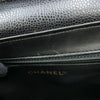 Chanel CC Chevron Caviar Vanity Case with Chain Secondhand