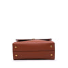 Ferragamo Leather Gancini Trifolio Top Handle Bag Secondhand