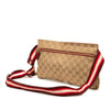 Secondhand Gucci GG Canvas Web Double Pocket Belt Bag