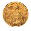 Chanel CC Gold Plated Lion Crest Medallion Brooch Secondhand
