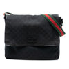 Secondhand Gucci GG Canvas Web Flap Messenger Bag