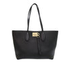 Secondhand Ferragamo Grained Calfskin Studded Gancini Tote