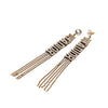 Secondhand Dior Gold Plated Strass JAdior Drop Push Back Earrings