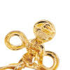 Chanel Gold Plated CC Drop Clip On Earrings Secondhand