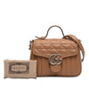 Gucci Mini GG Marmont Matelasse Calfskin Aria Top Handle Bag Secondhand