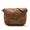 Balenciaga Lambskin Motocross Classic Folk Messenger Bag Secondhand
