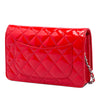Chanel CC Quilted Patent Wallet On Chain Secondhand