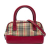Burberry Haymarket Check Canvas Satchel Secondhand