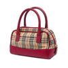 Burberry Haymarket Check Canvas Satchel Secondhand