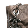 Chanel Large Quilted Iridescent Caviar Chic Tall Shopping Tote Secondhand