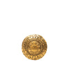 Chanel Gold Plated 31 Rue Cambon Round Brooch Secondhand