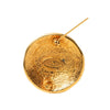 Chanel Gold Plated 31 Rue Cambon Round Brooch Secondhand