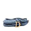 Dior Oblique Embroidered Denim Saddle Bag Secondhand