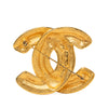 Chanel CC Gold Plated Quilted Brooch Secondhand
