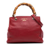 Gucci Small Calfskin Bamboo Shopper Satchel Secondhand