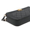 Chanel Small Quilted Caviar Boy Clutch With Chain Secondhand