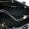 Prada Medium Saffiano Vernice Open Promenade Satchel Secondhand