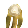 Secondhand Chanel CC Gold Plated Crystal Round Clip On Earrings