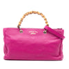 Gucci Medium Calfskin Bamboo Shopper Satchel Secondhand