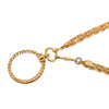 Chanel CC Gold Plated Double Chain Loupe Magnifying Glass Pendant Necklace Secondhand