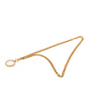Chanel CC Gold Plated Double Chain Loupe Magnifying Glass Pendant Necklace Secondhand