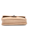 Chanel Medium Classic Lambskin Trimmed Canvas Line Double Flap Secondhand
