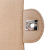 Chanel Medium Classic Lambskin Trimmed Canvas Line Double Flap Secondhand
