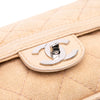 Chanel Medium Classic Lambskin Trimmed Canvas Line Double Flap Secondhand
