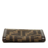 Secondhand Fendi Zucca Canvas Kiss Lock Wallet