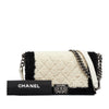 Secondhand Chanel Old Medium Bicolor Shearling Boy Flap