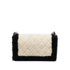 Secondhand Chanel Old Medium Bicolor Shearling Boy Flap