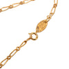 Chanel CC Gold Plated Strass Round Pendant Necklace Secondhand