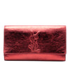 Saint Laurent Crinkled Calfskin Belle de Jour Clutch Secondhand