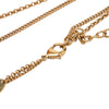 Secondhand Louis Vuitton Gold Plated Strass Padlock and Key Pendant Necklace