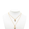 Secondhand Louis Vuitton Gold Plated Strass Padlock and Key Pendant Necklace