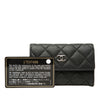 Chanel CC Quilted Caviar Flap Card Holder Secondhand