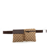 Gucci GG Canvas Double Pocket Belt Bag Secondhand