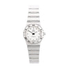 Omega Constellation 1562.3 56987505 6553/865 SS QZ Watch with White Dial Secondhand