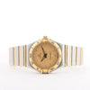 Omega Constellation 1262.10.00 SS YG QZ Watch with Gold Dial Secondhand