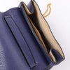 Secondhand Chloe Drew Leather Chain Crossbody Bag in Navy Blue