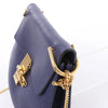 Secondhand Chloe Drew Leather Chain Crossbody Bag in Navy Blue