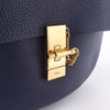 Secondhand Chloe Drew Leather Chain Crossbody Bag in Navy Blue